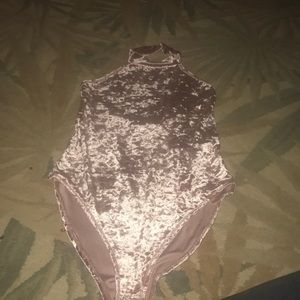 Forever 21 velvet body suit